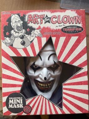 Art the Clown Collectible Mini Mask - White & Black